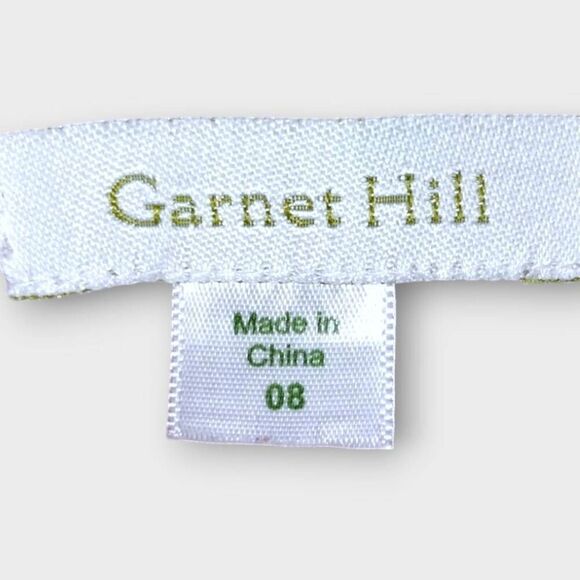 Garnet Hill‎ Womens Top Sz 8 Blouse 100% Silk Burgundy Buttons Classic Academia - Picture 8 of 8